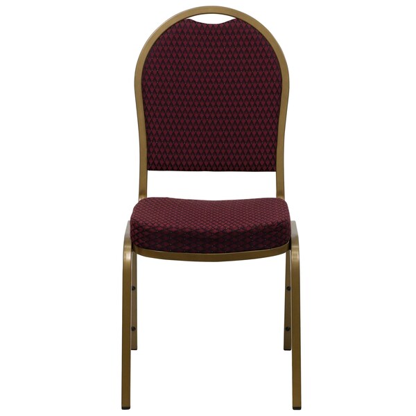Flash Furniture Hercules Banquet Chair, 17-1/4 in W 20-1/4" L 37-1/2" H, Fixed, Fabric Seat - FD-C03-ALLGOLD-EFE1679-GG