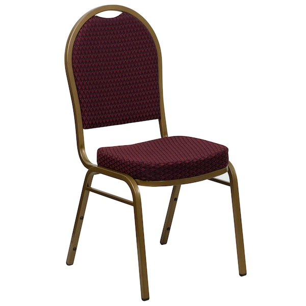 Flash Furniture Hercules Banquet Chair, 17-1/4 in W 20-1/4" L 37-1/2" H, Fixed, Fabric Seat - FD-C03-ALLGOLD-EFE1679-GG