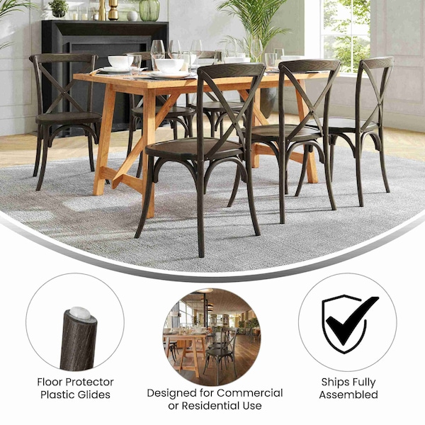 Flash Furniture Hercules Chair, 20-1/4 in W 23-1/4" L 35" H - XU-X-EA-GG