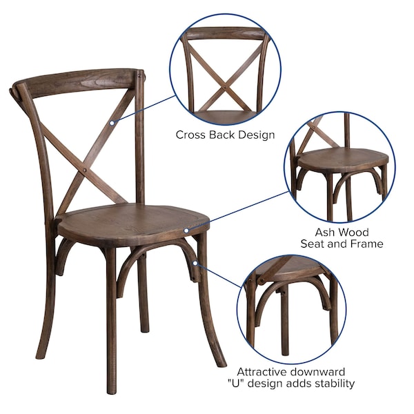 Flash Furniture Hercules Chair, 20-1/4 in W 23-1/4" L 35" H - XU-X-EA-GG
