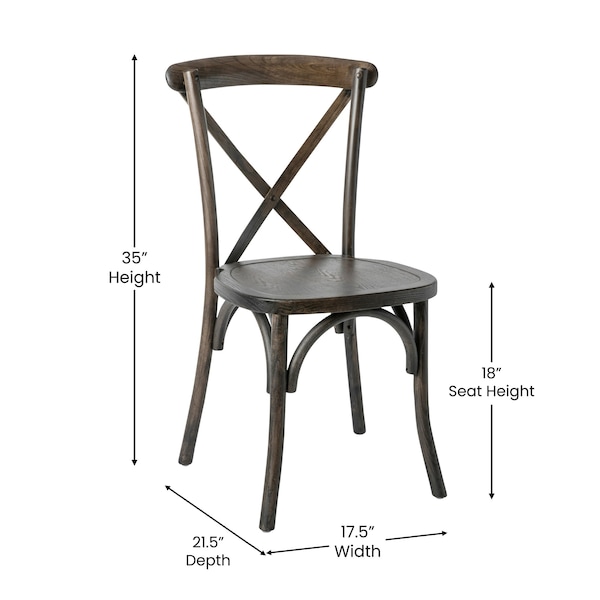 Flash Furniture Hercules Chair, 20-1/4 in W 23-1/4" L 35" H - XU-X-EA-GG