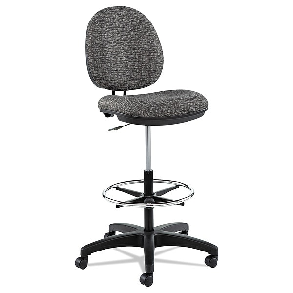 Alera Drafting Chairs Interval Swivel Task Stool, Gray, No Arms, 23.93 in - 34.53 in Height, Acrylic - ALEIN4641