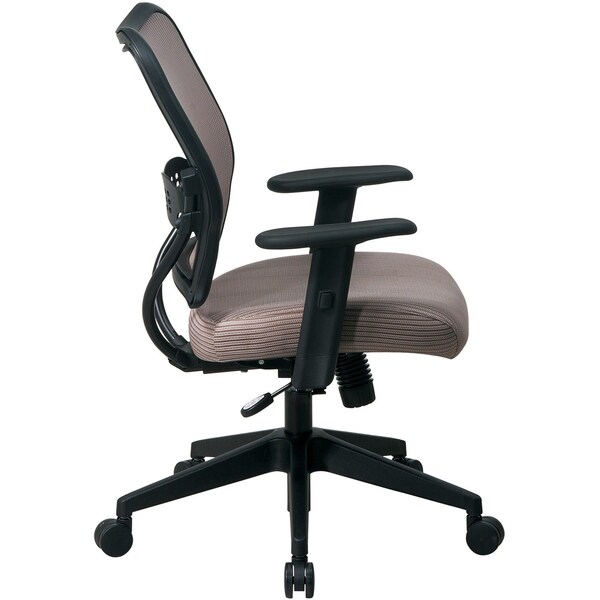 Office Star Desk Chair Desk Chair, Adjustable Arms, 19-3/4" to 23-3/4" Height, Fabric, Brown - 13-V88N1WA