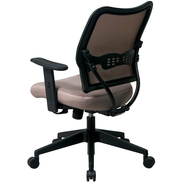 Office Star Desk Chair Desk Chair, Adjustable Arms, 19-3/4" to 23-3/4" Height, Fabric, Brown - 13-V88N1WA