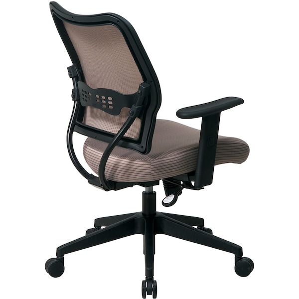 Office Star Desk Chair Desk Chair, Adjustable Arms, 19-3/4" to 23-3/4" Height, Fabric, Brown - 13-V88N1WA