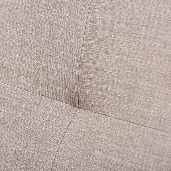 Baxton Studio Bianca Walnut Wood Light Grey Tufted Lounge Chair - 140-7548