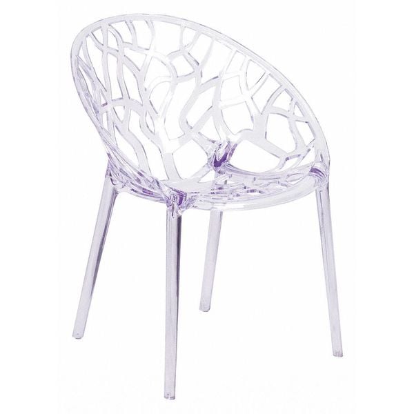 Flash Furniture Specter Series Transparent Stacking Side Chair - FH-156-APC-GG
