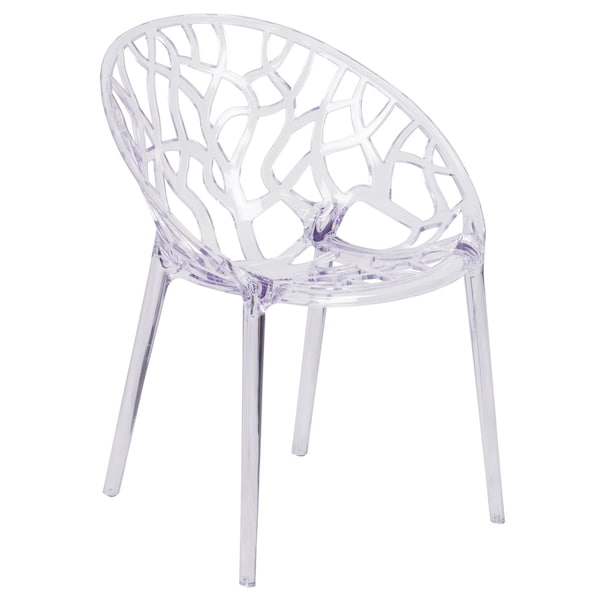 Flash Furniture Specter Series Transparent Stacking Side Chair - FH-156-APC-GG
