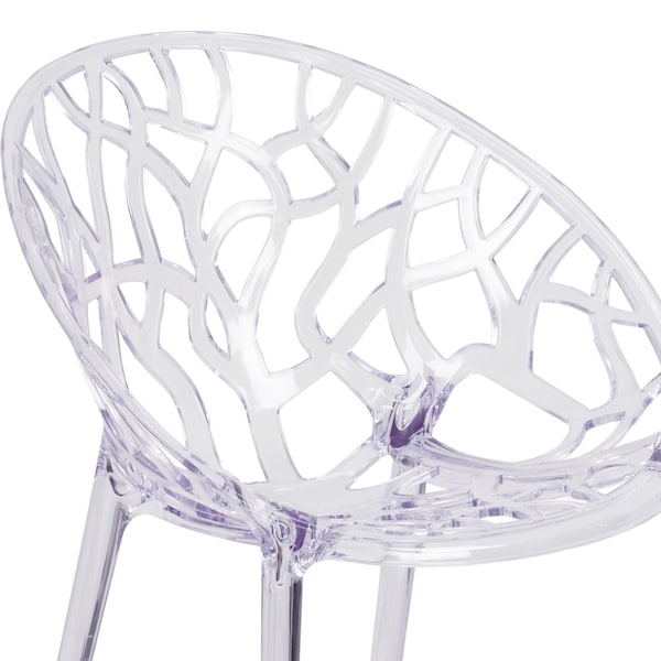 Flash Furniture Specter Series Transparent Stacking Side Chair - FH-156-APC-GG