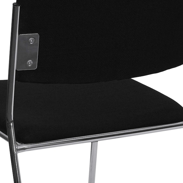 Flash Furniture Black Fabric Stack Chair - 5-XU-8700-CHR-B-30-GG