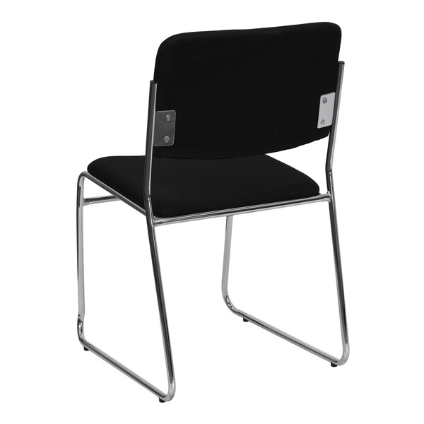 Flash Furniture Black Fabric Stack Chair - 5-XU-8700-CHR-B-30-GG