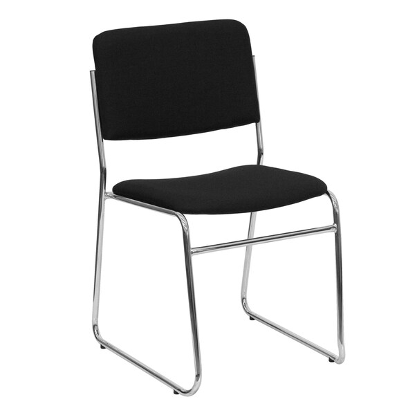 Flash Furniture Black Fabric Stack Chair - 5-XU-8700-CHR-B-30-GG