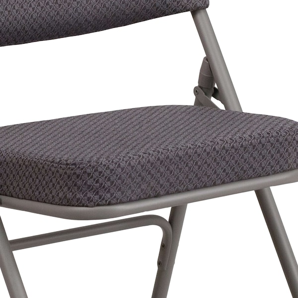 Flash Furniture Gray Fabric Folding Chair - 4-AW-MC320AF-GRY-GG