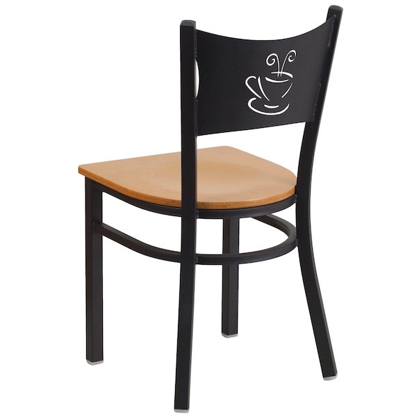 Flash Furniture Hercules Restaurant Chair, 17-1/4 in W 20" L 33-1/4" H - XU-DG-60099-COF-NATW-GG