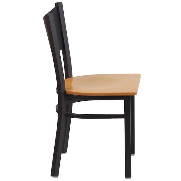Flash Furniture Hercules Restaurant Chair, 17-1/4 in W 20" L 33-1/4" H - XU-DG-60099-COF-NATW-GG