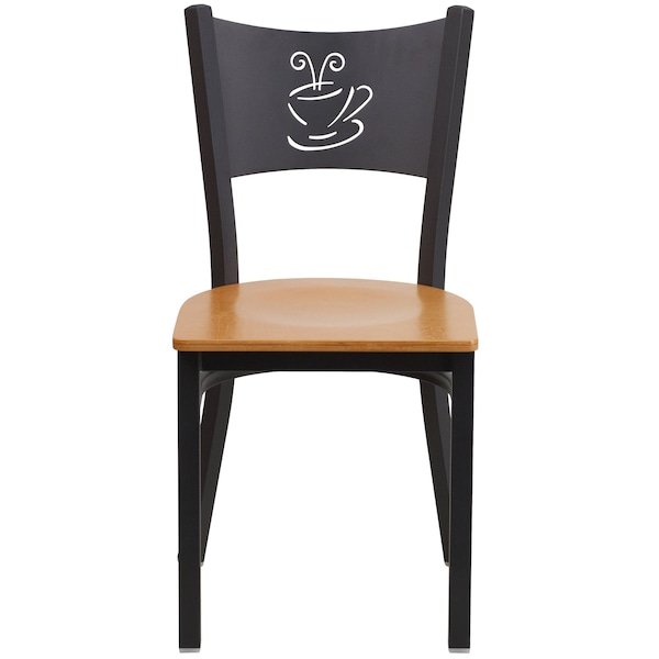 Flash Furniture Hercules Restaurant Chair, 17-1/4 in W 20" L 33-1/4" H - XU-DG-60099-COF-NATW-GG