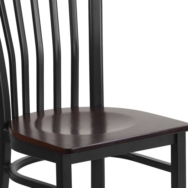 Flash Furniture Hercules Restaurant Chair, 17-1/4 in W 18-3/4" L 34-3/4" H - XU-DG6Q4BSCH-WALW-GG