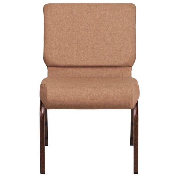 Flash Furniture Hercules Church Chair, 21-1/4 in W 25" L 33" H, Fabric Seat - FD-CH0221-4-CV-BN-GG