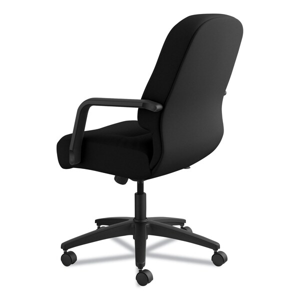 Hon Pillow-Soft 2090 Managerial Mid-Back Swivel/Tilt Chair, Black Fabric - H2092.H.CU10.T