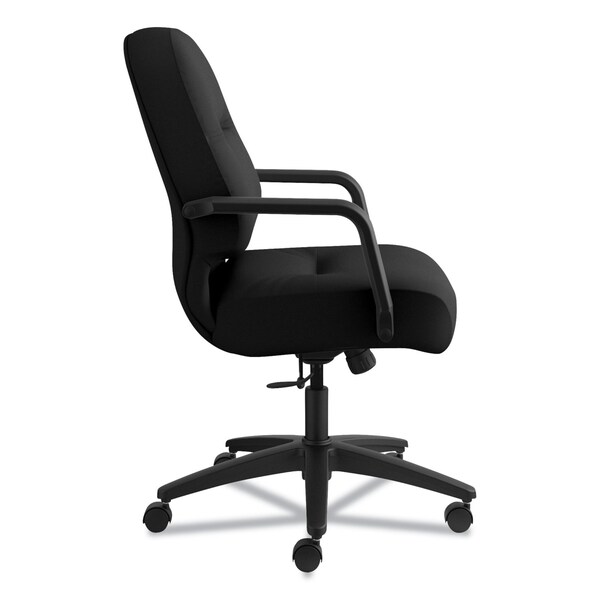 Hon Pillow-Soft 2090 Managerial Mid-Back Swivel/Tilt Chair, Black Fabric - H2092.H.CU10.T