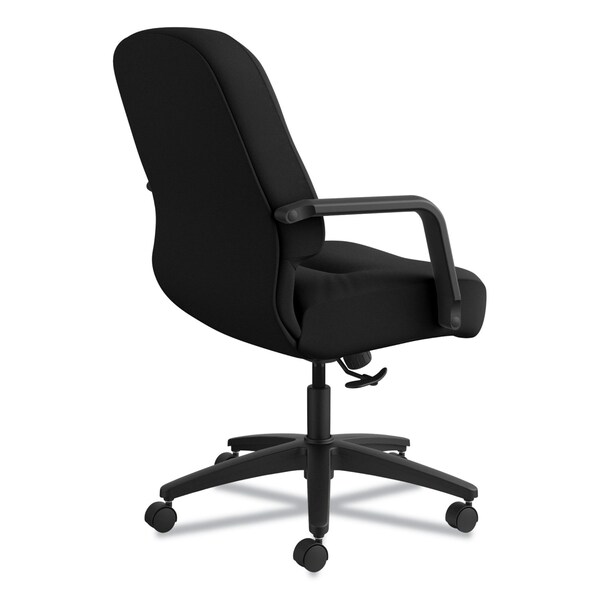Hon Pillow-Soft 2090 Managerial Mid-Back Swivel/Tilt Chair, Black Fabric - H2092.H.CU10.T