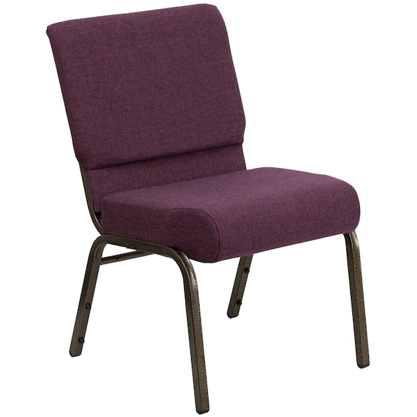 Flash Furniture Hercules Church Chair, 21-1/4 in W 25" L 33" H, Fabric Seat - FD-CH0221-4-GV-005-GG