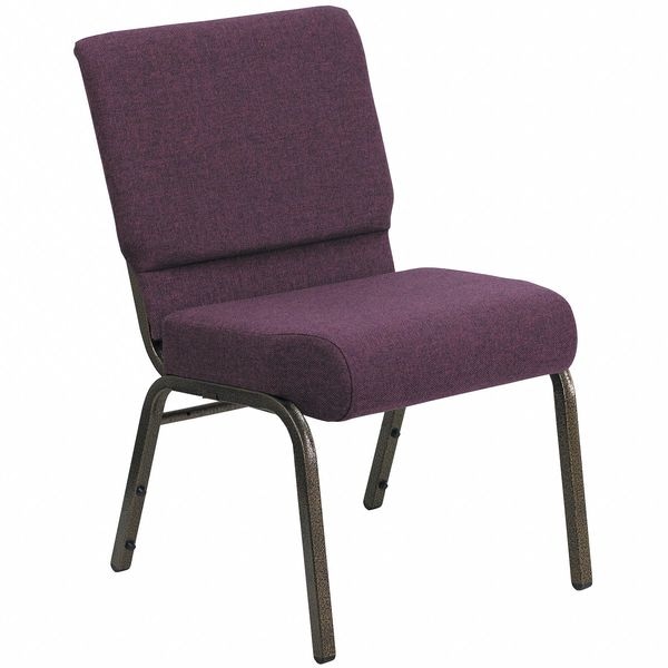Flash Furniture Hercules Church Chair, 21-1/4 in W 25" L 33" H, Fabric Seat - FD-CH0221-4-GV-005-GG