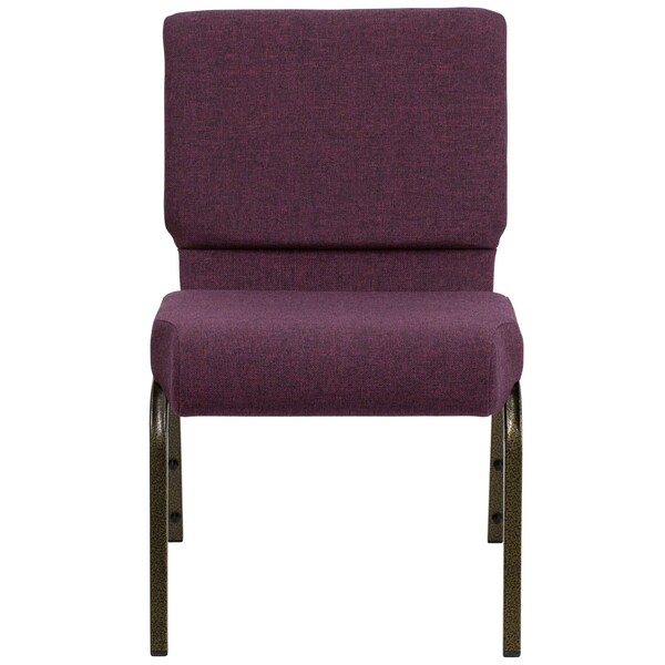 Flash Furniture Hercules Church Chair, 21-1/4 in W 25" L 33" H, Fabric Seat - FD-CH0221-4-GV-005-GG