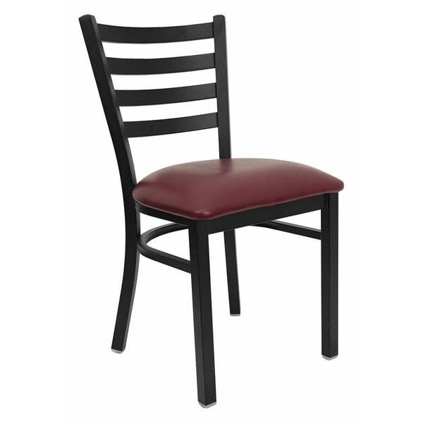 Flash Furniture Hercules Restaurant Chair, 16-1/2 in W 17" L 32-1/4" H - XU-DG694BLAD-BURV-GG