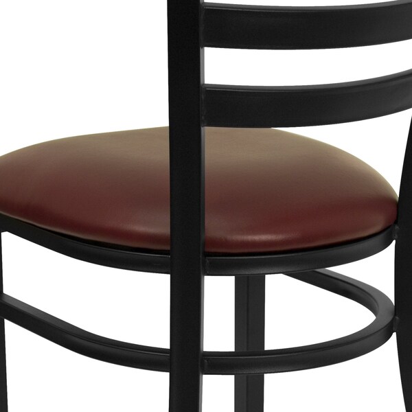 Flash Furniture Hercules Restaurant Chair, 16-1/2 in W 17" L 32-1/4" H - XU-DG694BLAD-BURV-GG