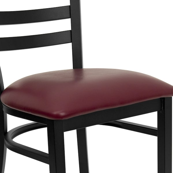 Flash Furniture Hercules Restaurant Chair, 16-1/2 in W 17" L 32-1/4" H - XU-DG694BLAD-BURV-GG