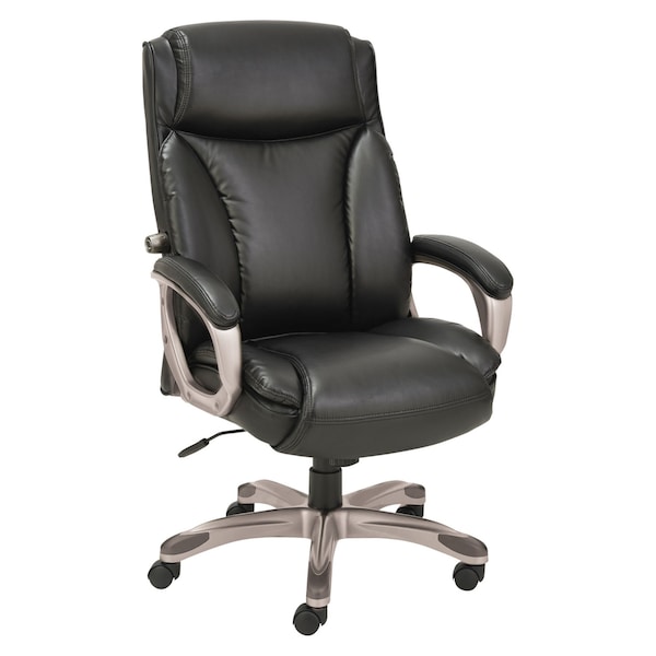 Alera Veon Executive Leather Chair, Black - ALEVN4119