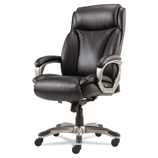 Alera Veon Executive Leather Chair, Black - ALEVN4119