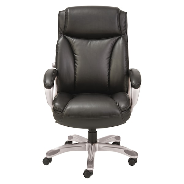 Alera Veon Executive Leather Chair, Black - ALEVN4119