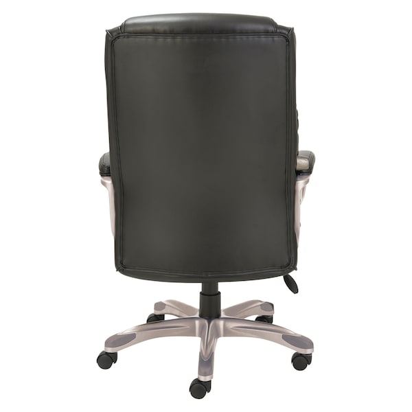Alera Veon Executive Leather Chair, Black - ALEVN4119