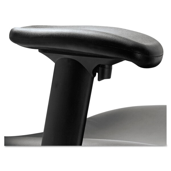 Alera Task Chair Desk Chair, Padded Arms, 18-1/8" to 21-3/4" Height, Leather, Black - ALEEL4215