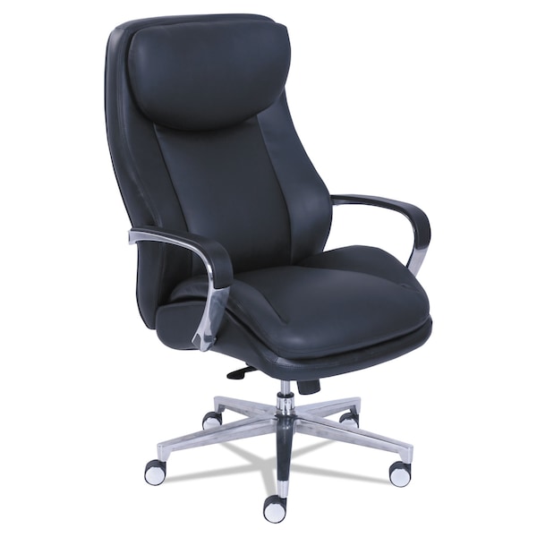 La-Z-Boy Commercial 2000 Big & Tall Executive Chair, To 400 lbs., Black/Silver - 48968