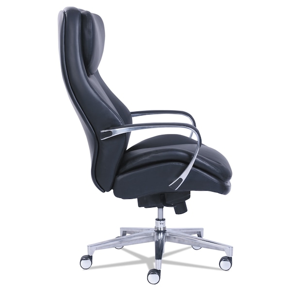 La-Z-Boy Commercial 2000 Big & Tall Executive Chair, To 400 lbs., Black/Silver - 48968