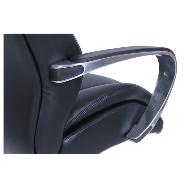 La-Z-Boy Commercial 2000 Big & Tall Executive Chair, To 400 lbs., Black/Silver - 48968