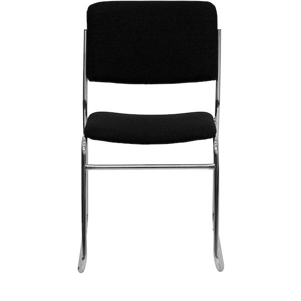 Flash Furniture Fabric Stack Chair, Black - XU-8700-CHR-B-30-GG