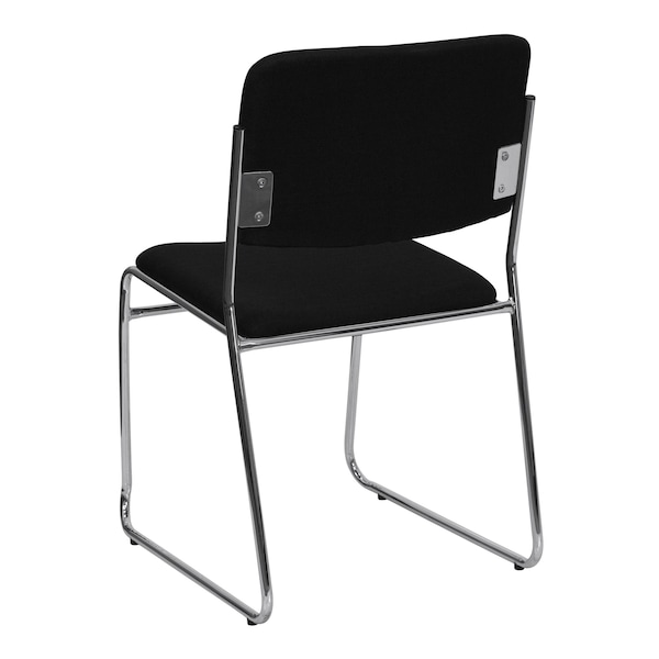 Flash Furniture Fabric Stack Chair, Black - XU-8700-CHR-B-30-GG
