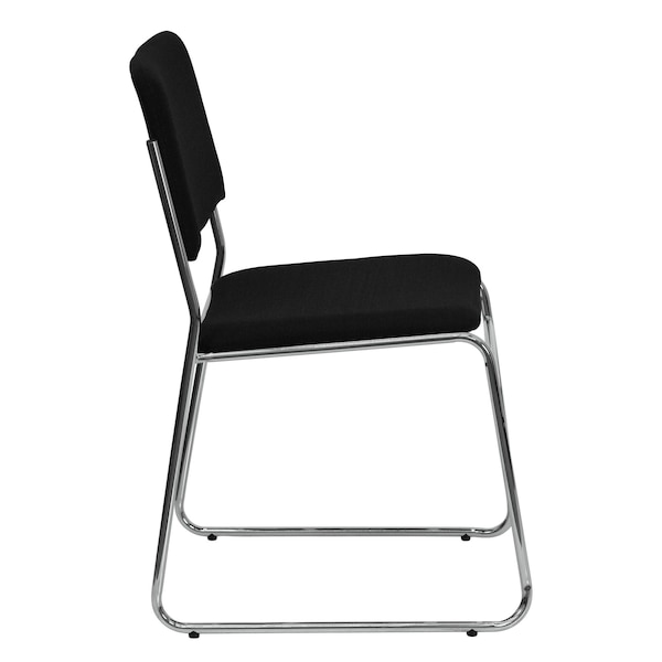 Flash Furniture Fabric Stack Chair, Black - XU-8700-CHR-B-30-GG