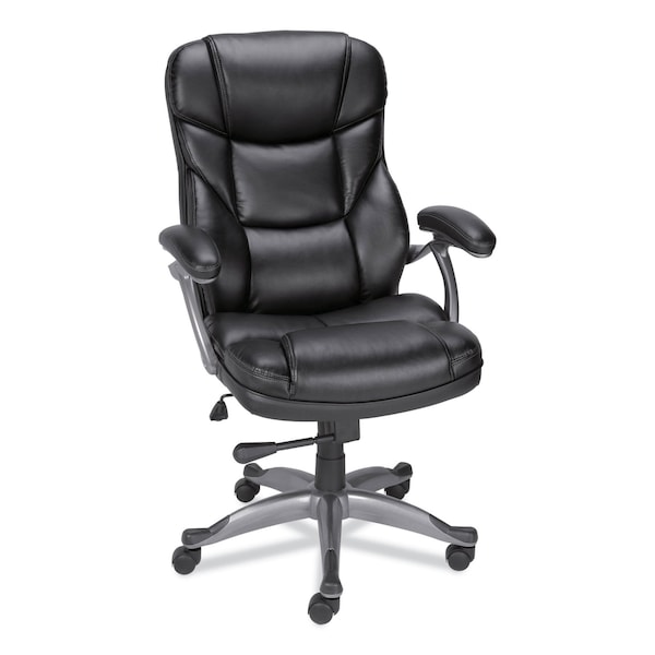 Alera Birns Series High-Back Task Chair, Up to 250 lb, 18.11" to 22.05" Seat Height, Black Seat/Back - ALEBN41B19