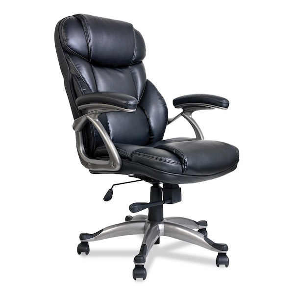 Alera Birns Series High-Back Task Chair, Up to 250 lb, 18.11" to 22.05" Seat Height, Black Seat/Back - ALEBN41B19