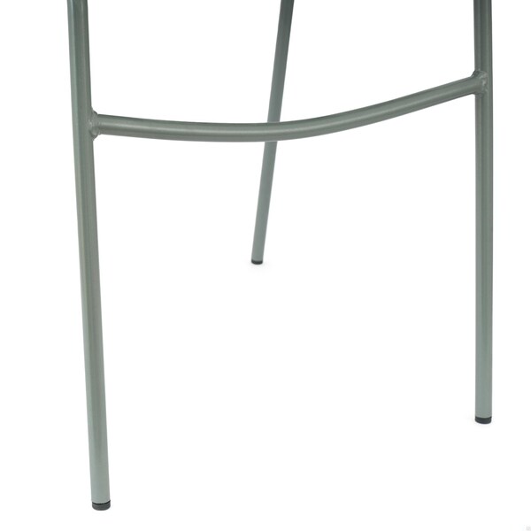 Flash Furniture HERCULES Navy Stack Chair with Air-Vent Back, Non-Sled Base and Gray Powder Coated Metal Frame - RUT-NC498-NV-GG