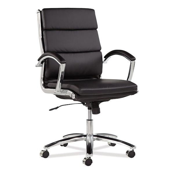 Alera Executive Chair Neratoli(TM) Mid-Back Slim Profile Chair, Arched Arms, 19" to 22-1/2" Height - ALENR4219