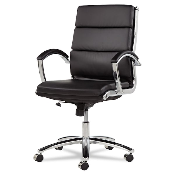 Alera Executive Chair Neratoli(TM) Mid-Back Slim Profile Chair, Arched Arms, 19" to 22-1/2" Height - ALENR4219