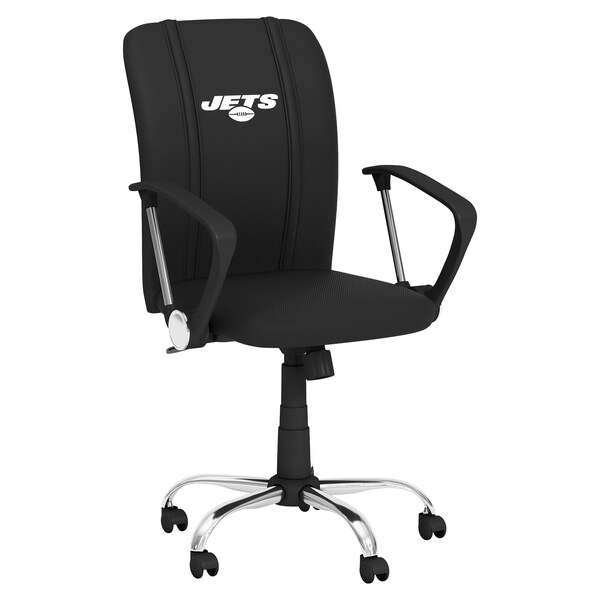 Dreamseat Curve Task Chair with New York Jets Secondary Logo - XZOCCURVE-PSNFL21016