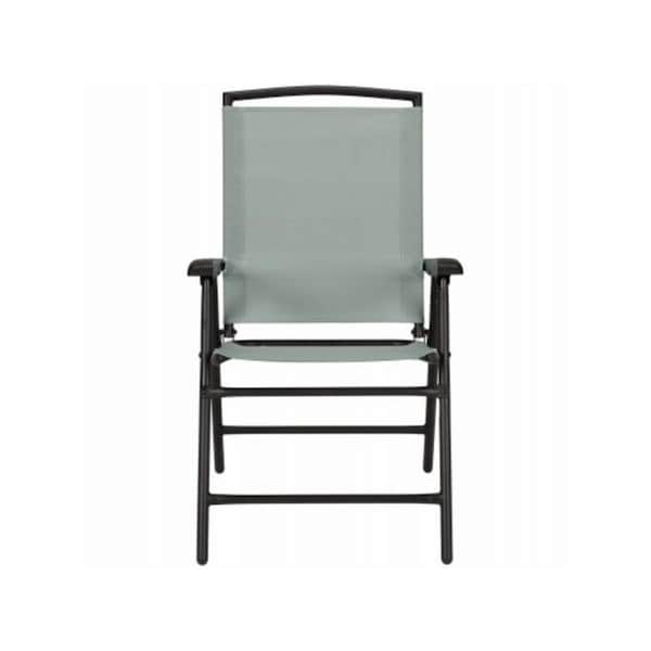 Woodard Sunny Isles Sling Fabric Steel Folding Chair, Seafoam Green - 270112