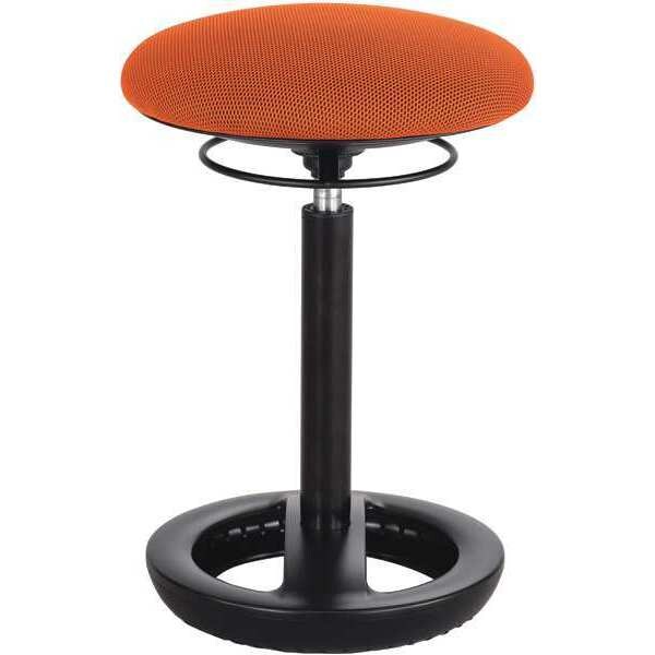 Safco Desk Chair Desk Chair, Height Chair, Orange, 17" Height, Vinyl, Orange - 3000OR